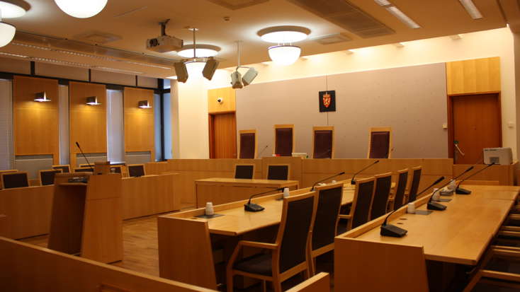Rettssal 127 i Oslo tinghus